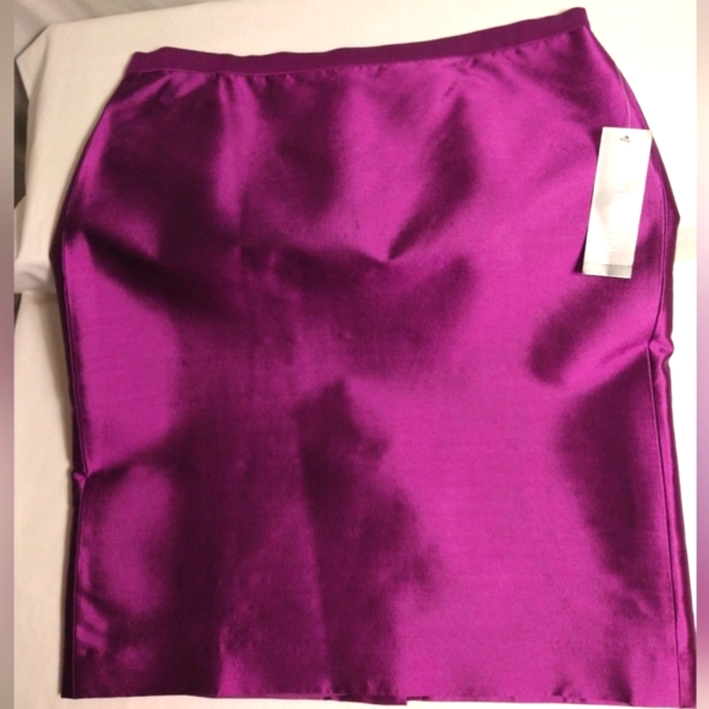 ANNE KLEIN NEW YORK NEW YORK 'IMPERIAL PURPLE' SKIRT SUIT 12 USA NWT - Picture 5 of 11